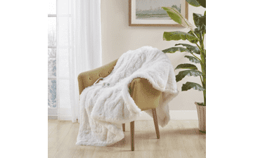 Serta Mila Shaggy Heated Throw Blanket