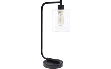 Simple Designs LD1036-BLK Bronson Antique Style Industrial Iron Lantern