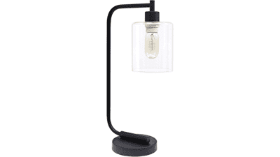 Simple Designs LD1036-BLK Bronson Antique Style Industrial Iron Lantern