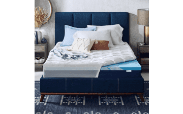 Sleep Innovations Cooling Comfort Gel Memory Foam Mattress Topper