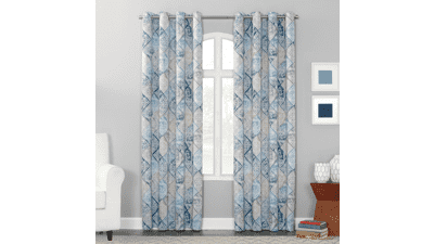 Sun Zero Reardon Global Medallion Print Energy Efficient Curtain Panel