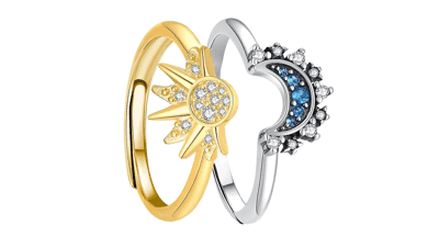 Sun and Moon Ring set