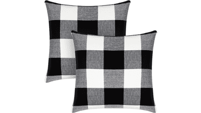 Syntus Set of 2 Buffalo Check Throw Pillow Covers