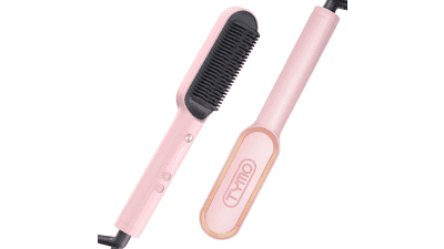 TYMO Ring Pink Hair Straightener Brush