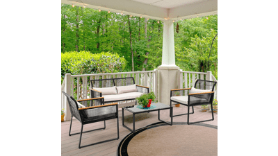 YITAHOME Patio Furniture Wicker Outdoor Bistro Set