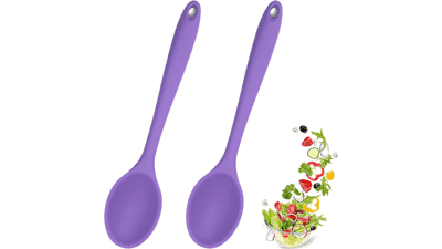 2 Pcs Silicone Spoons for Cooking