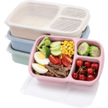 4 Pack Bento Lunch Box Set