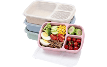 4 Pack Bento Lunch Box Set