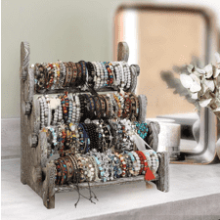 4 Tier Wooden Bracelet Holder