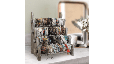 4 Tier Wooden Bracelet Holder