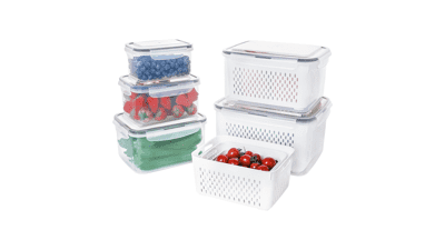 5 PCS Large Fruit Containers for Fridge