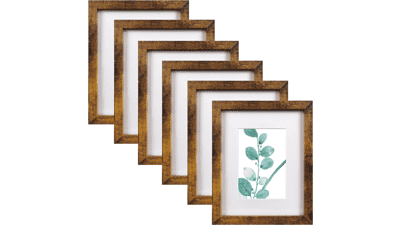 8x10 Picture Frame Brown Set
