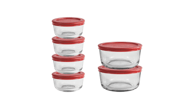 Anchor Hocking 12 Piece Glass Storage Containers