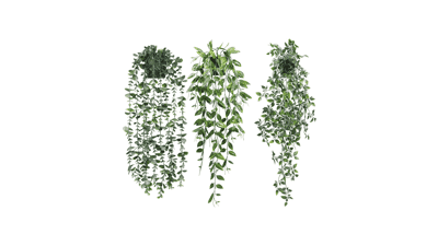 Artificial Hanging Plants 3 Pack