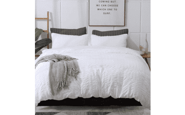 AveLom White Duvet Cover Queen