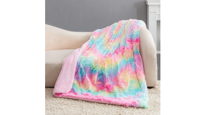 BOBOR Faux Fur Throw Blanket