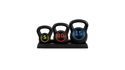 Best Choice Products 3-Piece Kettlebell Set