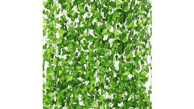 CQURE 24 Pack Artificial Ivy Vines