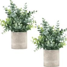 Coferset 2 Pack Small Fake Plants