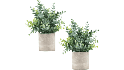 Coferset 2 Pack Small Fake Plants
