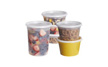 Comfy Package - 48 Sets Combo Plastic Deli Containers