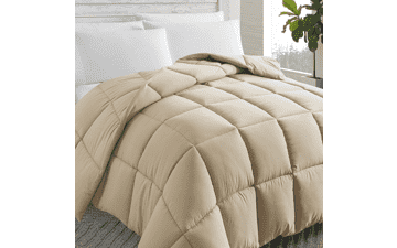 Cosybay Down Alternative Comforter (Beige, Queen)