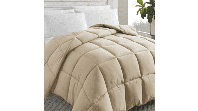 Cosybay Down Alternative Comforter (Beige, Queen)