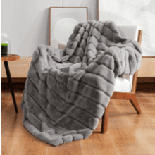 Cozy Bliss Faux Fur Throw Blanket