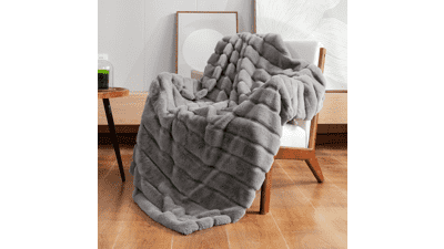 Cozy Bliss Faux Fur Throw Blanket