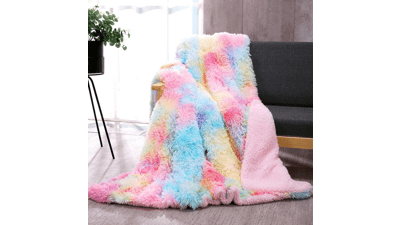 DANGTOP Faux Fur Throw Blanket