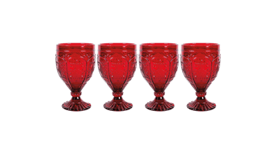 Fitz and Floyd Trestle Glassware Goblets