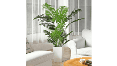 Fopamtri Artificial Areca Palm Plant