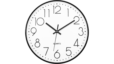 Foxtop 14 Inch Black Wall Clock