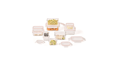 GLASSLOCK Smart 20-Piece Glass Food Storage Set