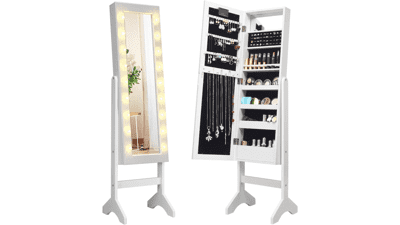 Giantex Standing Jewelry Armoire