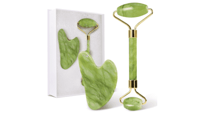 Gua Sha Facial Tools & Jade Roller Set