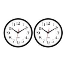 HIPPIH 2 Pack Silent Wall Clock