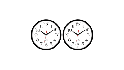 HIPPIH 2 Pack Silent Wall Clock