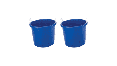 Homz 17 Gallon Plastic Storage Bucket