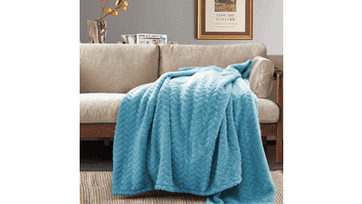 Inhand Blue Throw Blanket