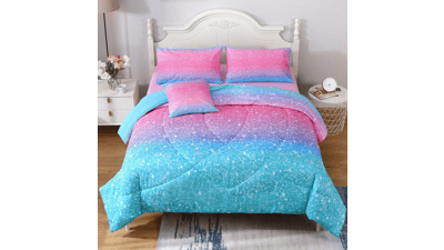 JQinHome Girls Comforter Sheet Set