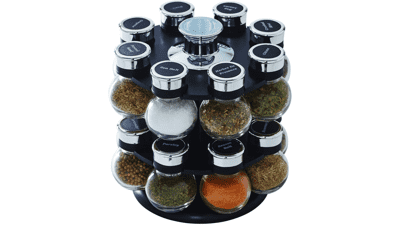 Kamenstein 16 Jar Ellington Revolving Countertop Spice Rack