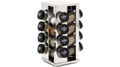 Kamenstein 16 Jar Heritage Revolving Countertop Spice Rack