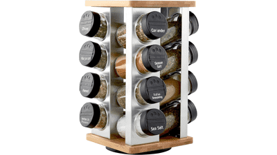 Kamenstein 16 Jar Warner Revolving Countertop Spice Rack