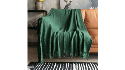 LOMAO Knitted Throw Blanket