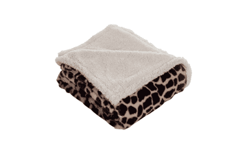 Lavish Home Giraffe Fleece Sherpa Blanket