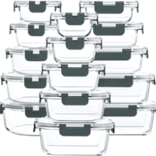 M MCIRCO Glass Food Storage Containers