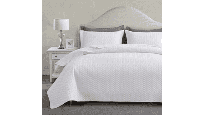 Maple&Stone White Quilt Set Queen Size