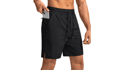 Men's Running Shorts with Zipper Pockets