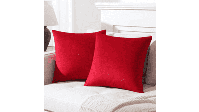 Mixhug Cozy Velvet Square Pillow Covers